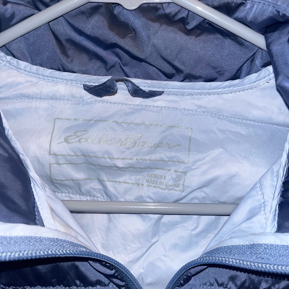 Preowned Eddie Bauer Down Puffer Jacket EB650 Full Zip Women’s S - Picture 3 of 10